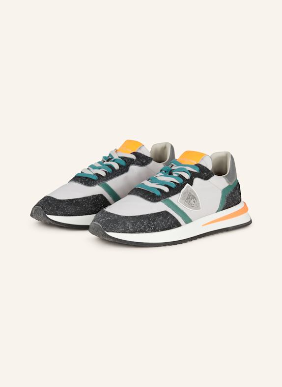 PHILIPPE MODEL Sneakersy TROPEZ 2.1 SZARY/ CZARNY/ CIEMNOZIELONY