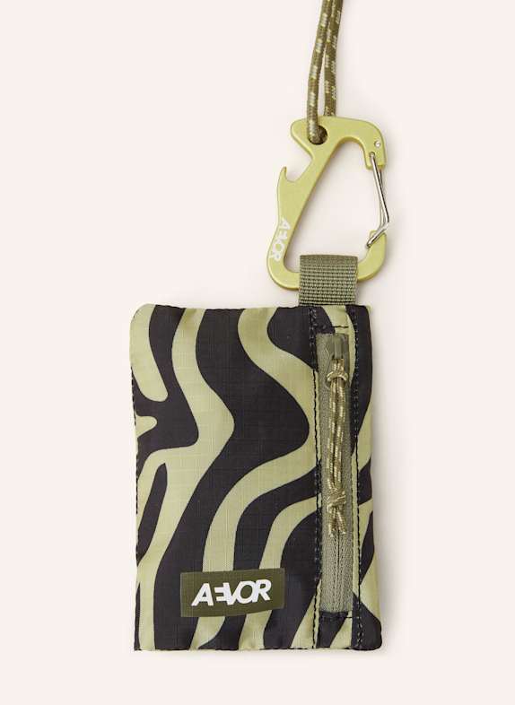 AEVOR Münzetui OLIV/ SCHWARZ