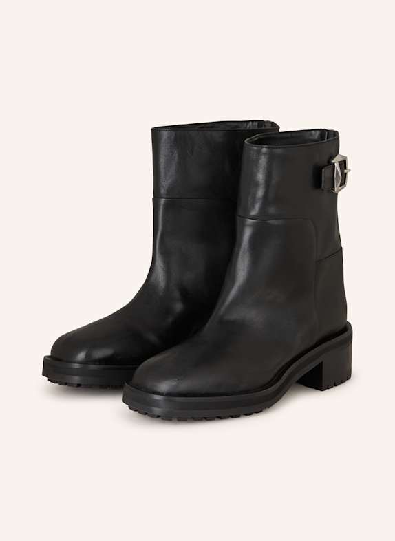 JIMMY CHOO Biker Boots BROOKLYN 50 SCHWARZ