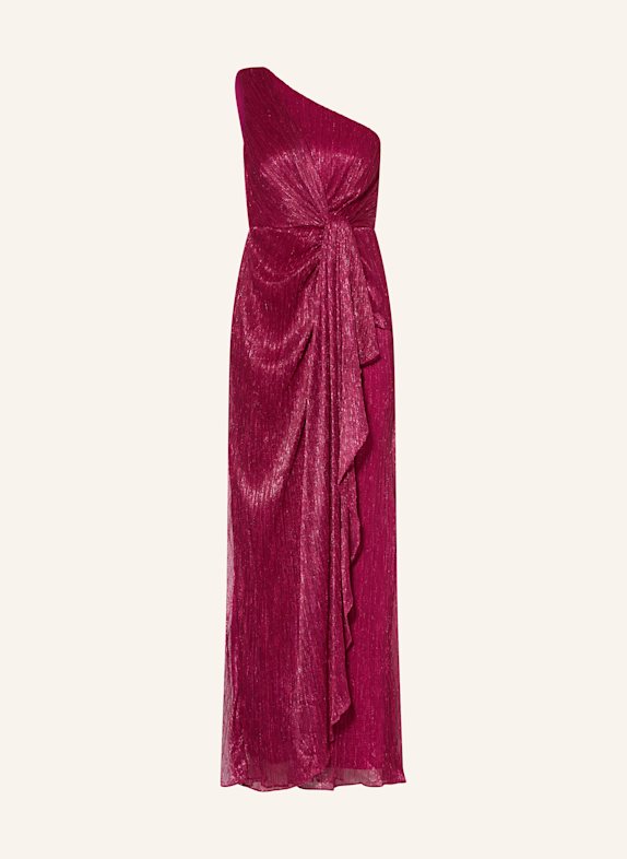 ADRIANNA PAPELL Abendkleid mit Glitzergarn FUCHSIA