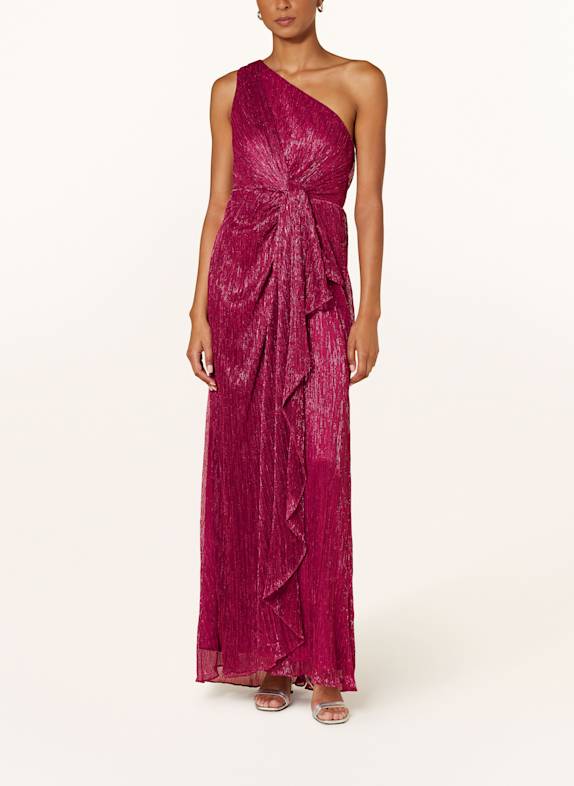 ADRIANNA PAPELL Abendkleid mit Glitzergarn FUCHSIA