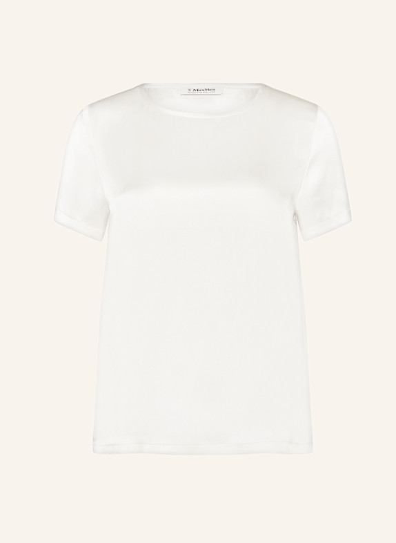 S Max Mara Blusenshirt REBECCA aus Satin ECRU