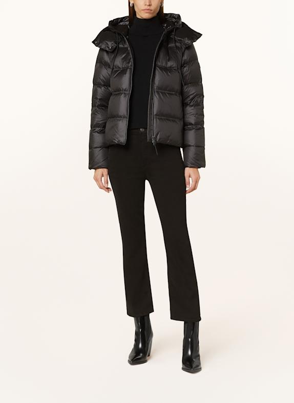 PEUTEREY KENID down jacket with detachable hood BLACK