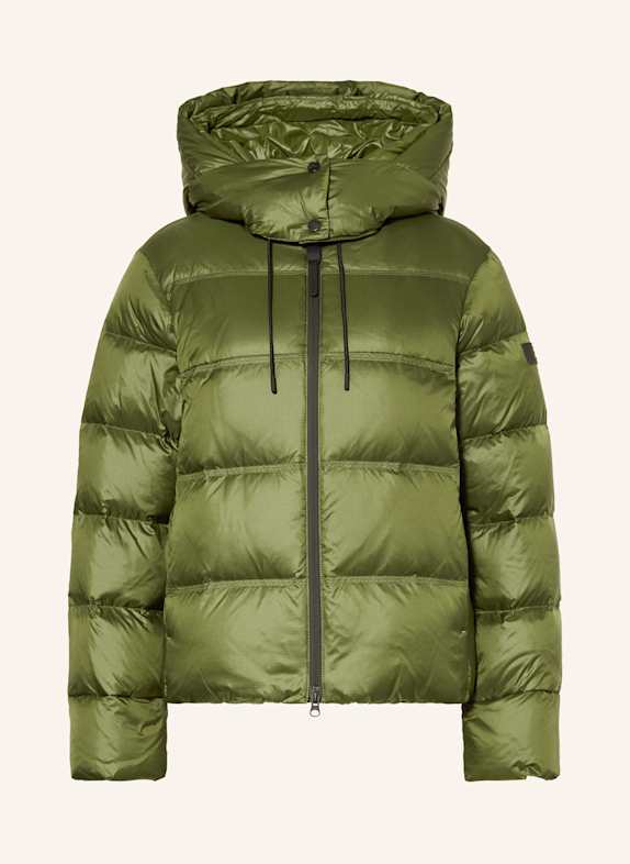 PEUTEREY KENID down jacket with detachable hood GREEN