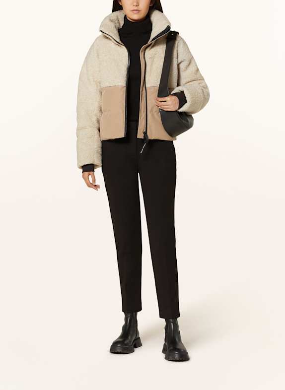 CANADA GOOSE Daunenjacke ELORA im Materialmix CREME/ BEIGE