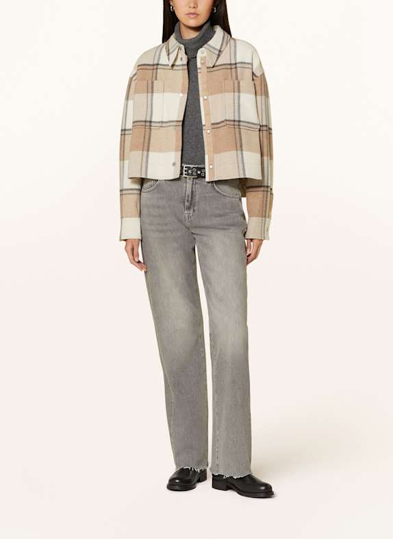 CANADA GOOSE Cropped-Jacke LMANDINE CREME/ BEIGE/ GRAU