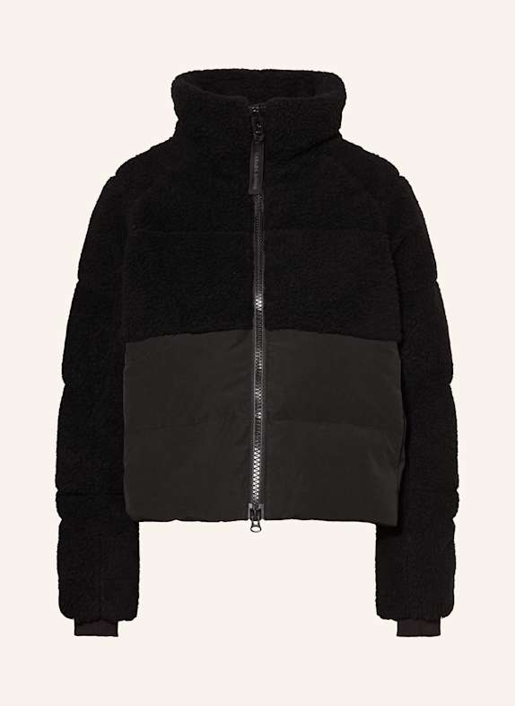 CANADA GOOSE Daunenjacke ELORA im Materialmix SCHWARZ