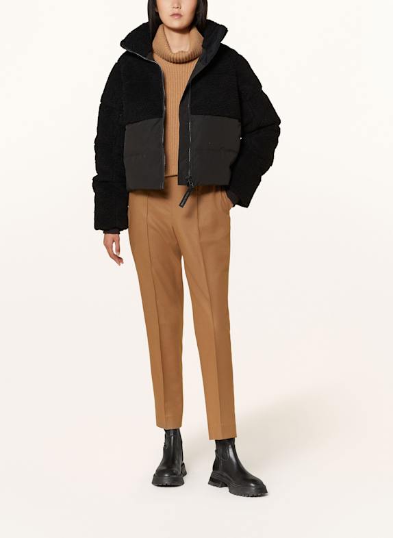 CANADA GOOSE Daunenjacke ELORA im Materialmix SCHWARZ