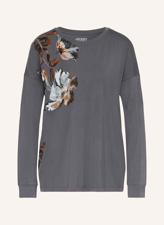 JOCKEY Schlafshirt SUPERSOFT LOUNGE AND FASHION GRAU/ HELLGRAU/ BRAUN