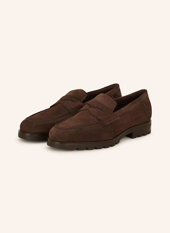 Santoni Penny-Loafer ROCK DUNKELBRAUN
