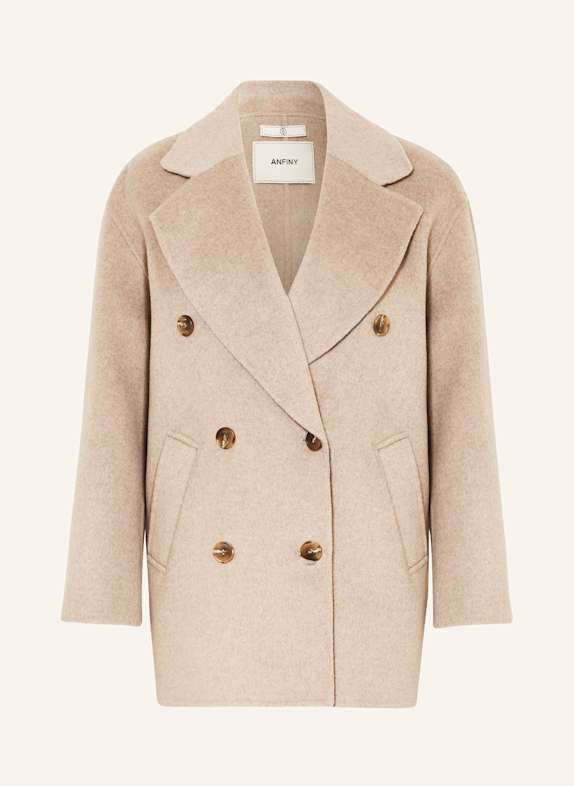 ANFINY KATE pea coat BEIGE