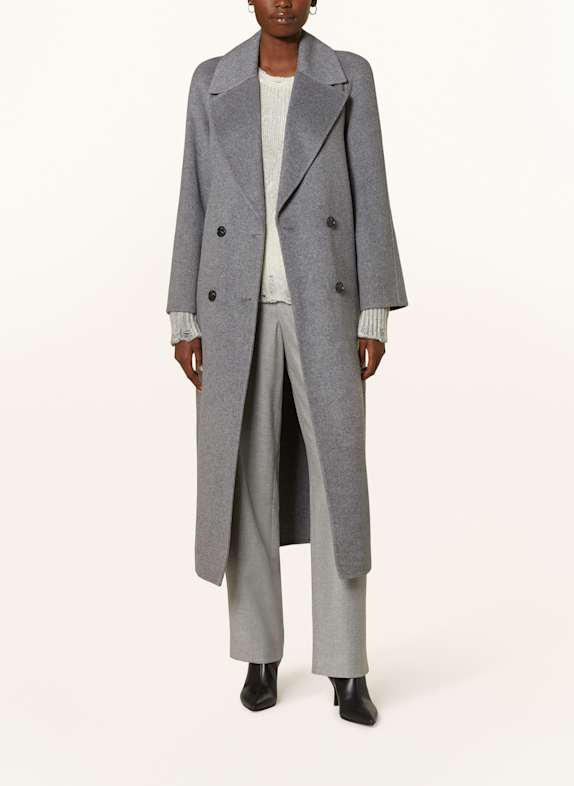 ANFINY CAROLINE wool coat GRAY