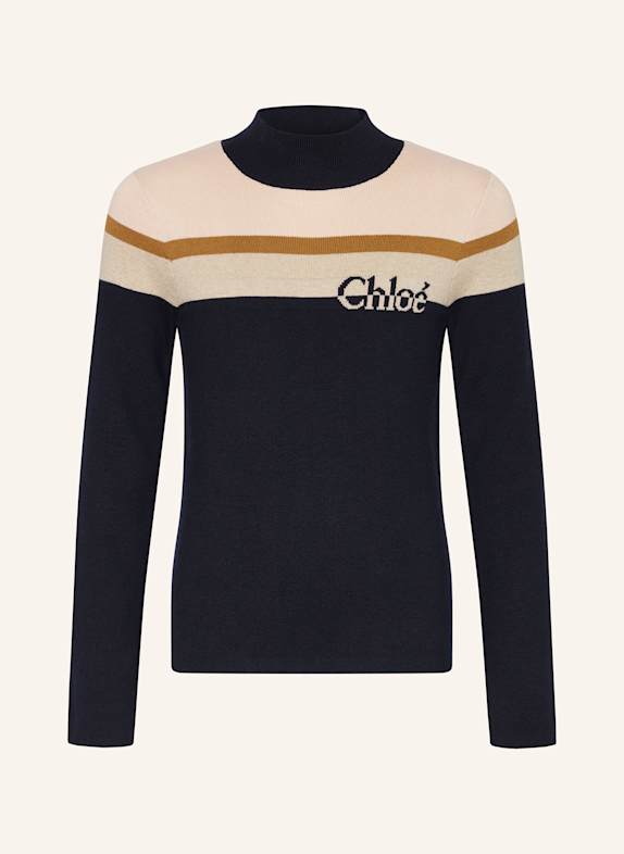 Chloé Pullover DUNKELBLAU/ HELLROSA