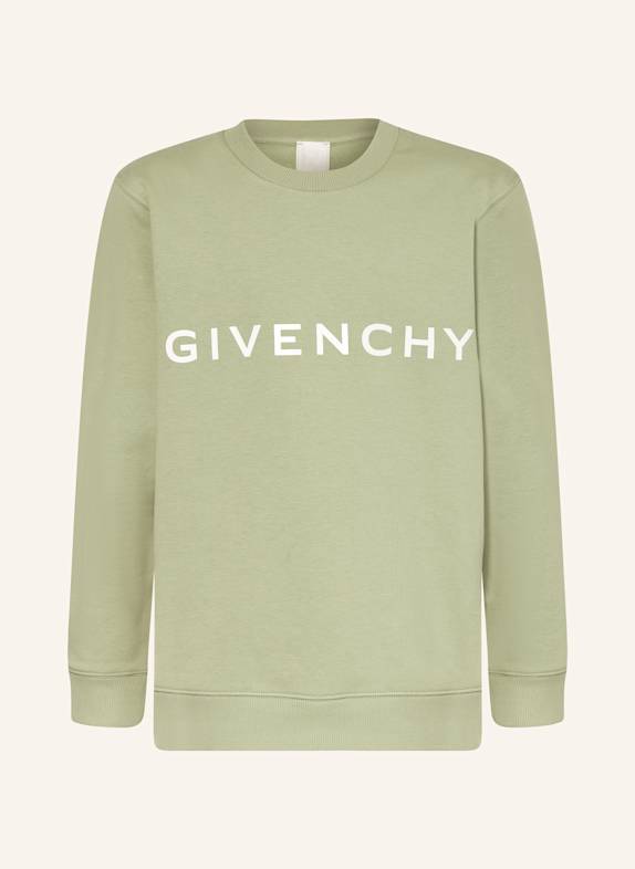 GIVENCHY Sweatshirt HELLGRÜN/ WEISS