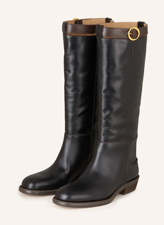 ODISSì Stiefel EMILIE SCHWARZ/ DUNKELBRAUN