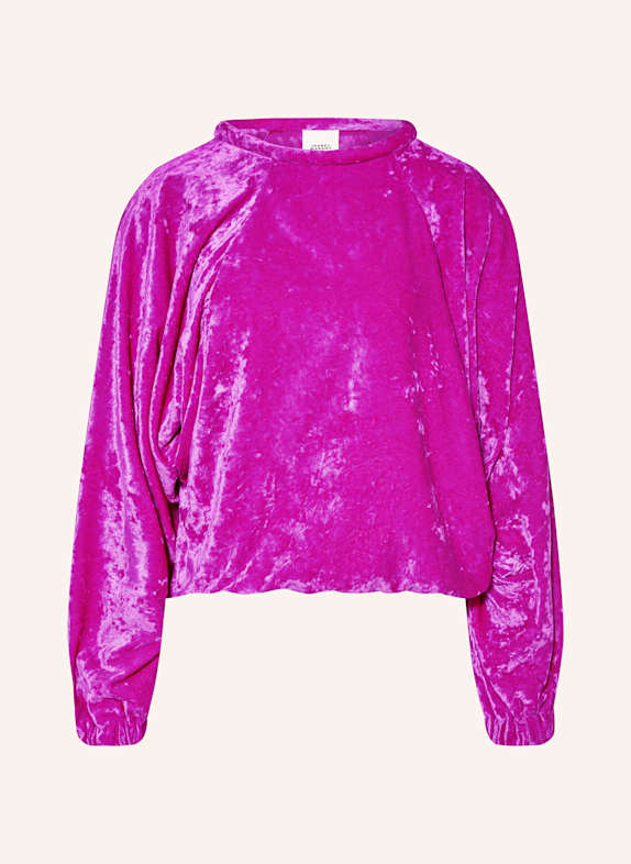 ISABEL MARANT Sweatshirt aus Samt NEONLILA