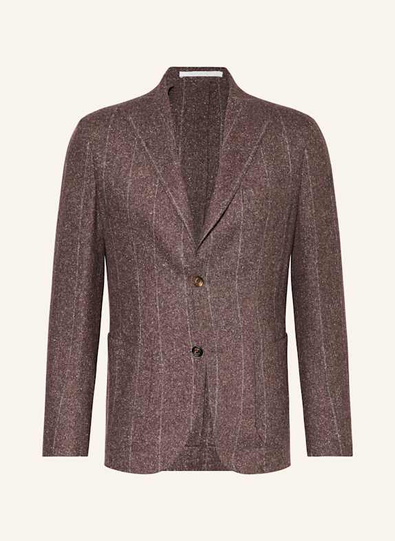 eleventy Sakko Extra Slim Fit mit Seide DUNKELBRAUN