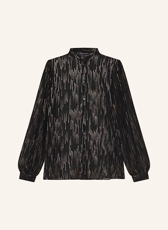 ARMANI EXCHANGE Blouse with glitter thread BLACK/ GOLD