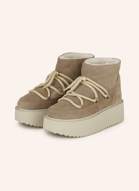 INUIKII Plateau-Boots BEIGE