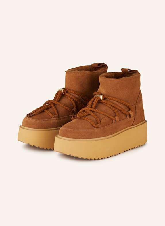 INUIKII Plateau-Boots COGNAC