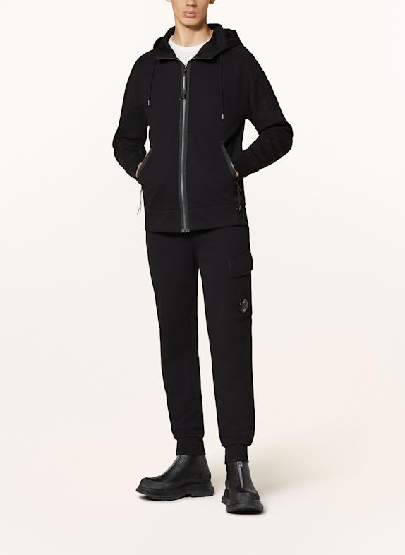 Sweatshirt à capuche noir avec logo floral | Paris
