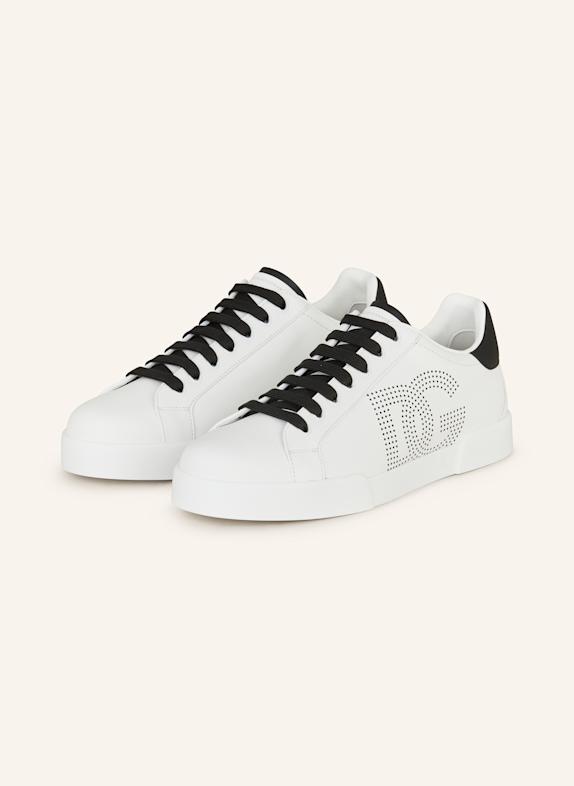 DOLCE & GABBANA Sneakersy PORTOFINO BIAŁY