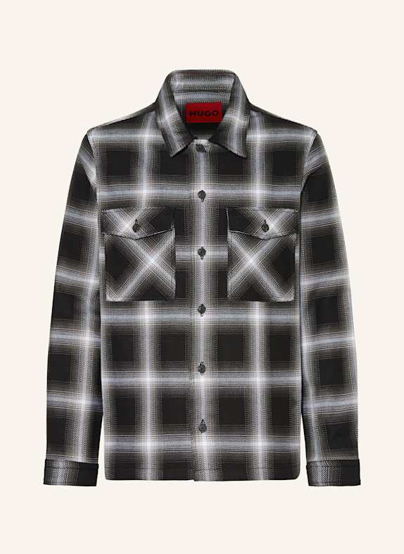 HUGO Overshirt ENALU SCHWARZ/ WEISS/ GRAU