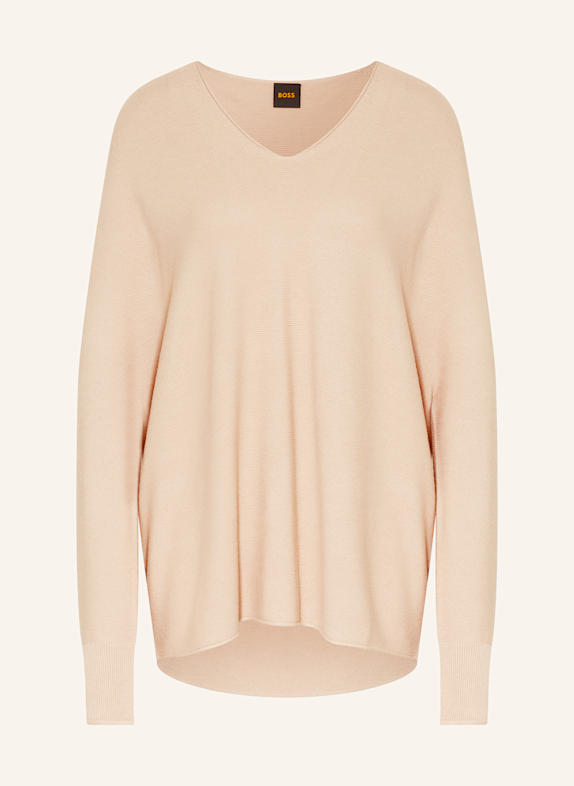 BOSS Sweter FERONESSA JASNOPOMARAŃCZOWY