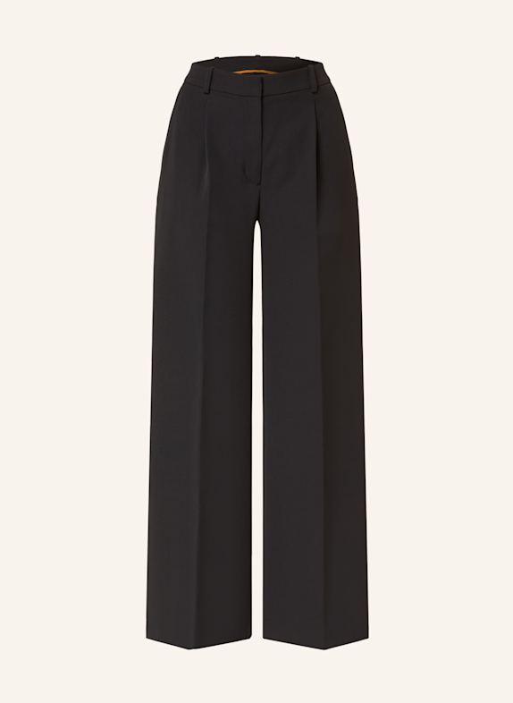 BOSS TIWI wide leg trousers BLACK