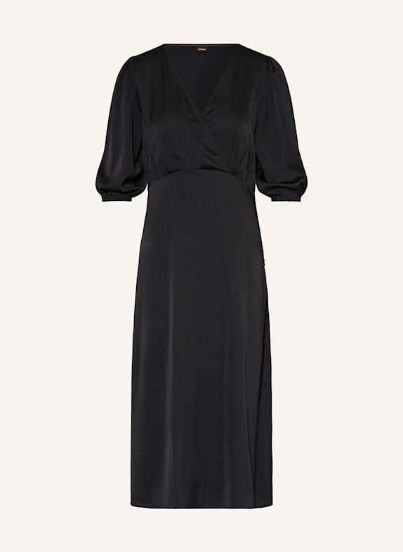 BOSS Sukienka satynowa DESTINIA CZARNY