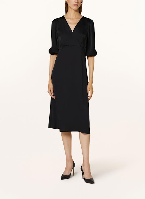 BOSS Sukienka satynowa DESTINIA CZARNY