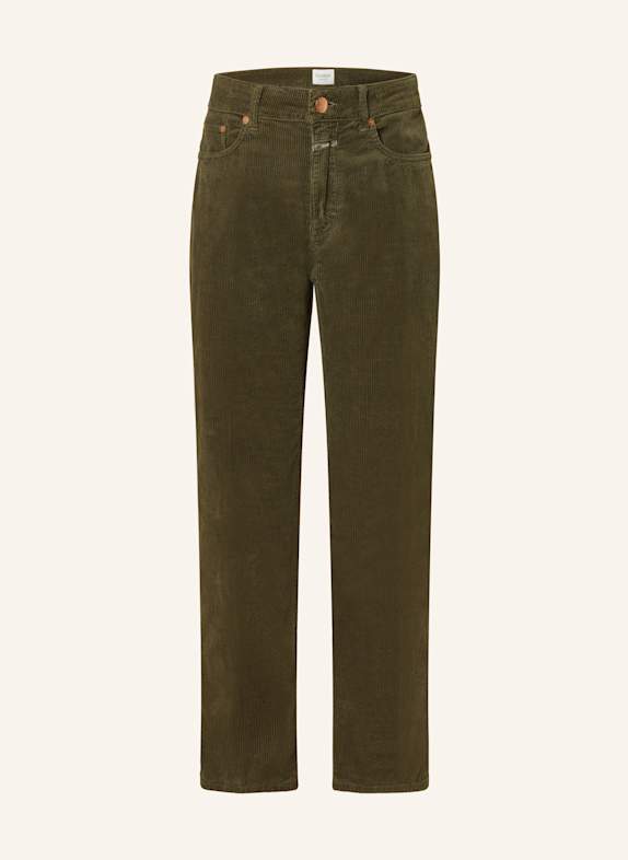 CLOSED mILO 7/8 trousers in corduroy OLIVE