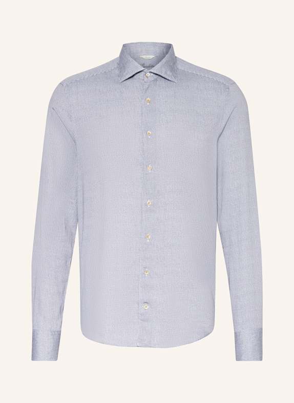 Stenströms Hemd Slimline Fit GRAU/ WEISS