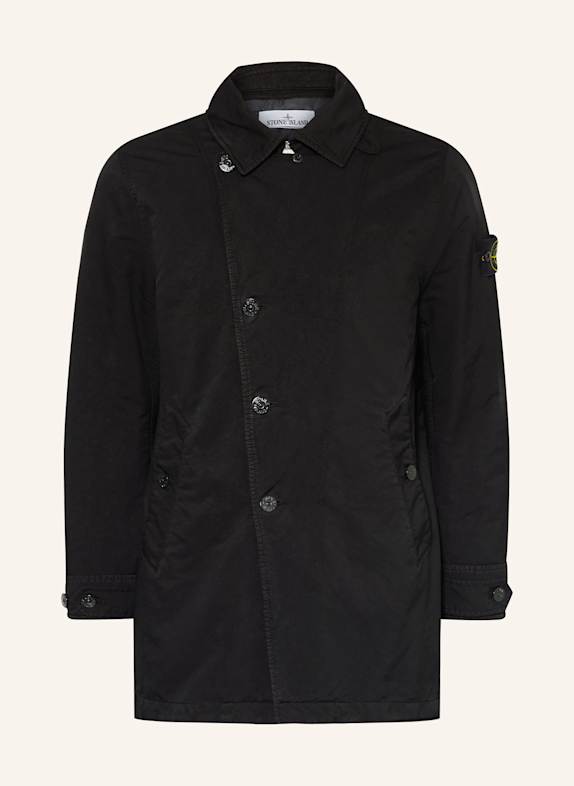 STONE ISLAND Trenchcoat SCHWARZ