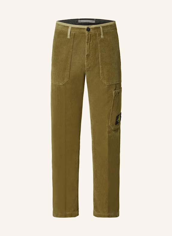 STONE ISLAND Cargohose aus Cord OLIV