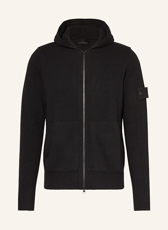 STONE ISLAND Strickjacke GHOST SCHWARZ