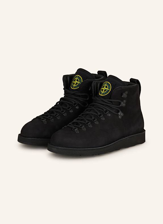 STONE ISLAND Schnürboots SCHWARZ