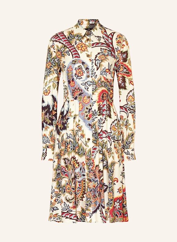ETRO Hemdblusenkleid WEISS/ BLAU/ ROT
