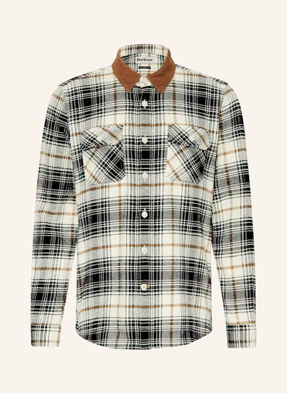 Barbour Overshirt NEVIS ECRU/ SCHWARZ/ BRAUN