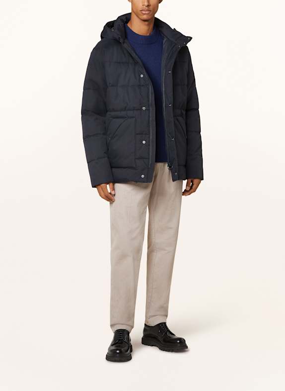 Barbour quiltad jacka MÖRKBLÅ