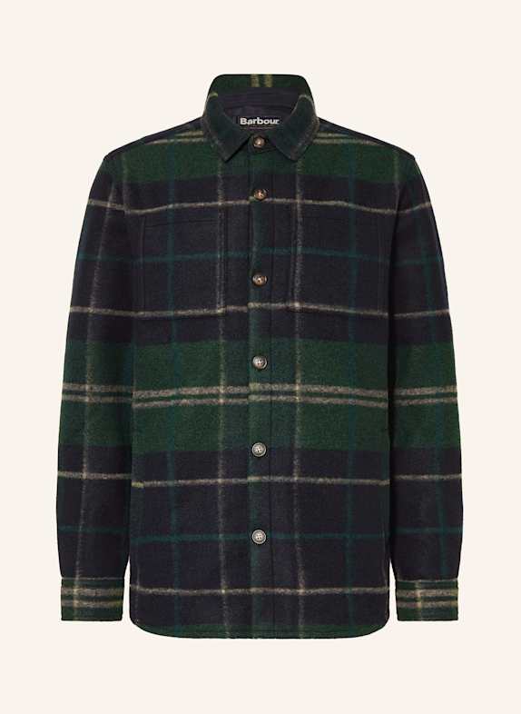 Barbour Flannel overshirt DARK GREEN/ DARK BLUE/ CREAM