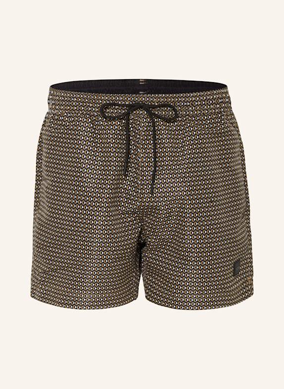 BOSS Badeshorts VIBE BEIGE/ SCHWARZ