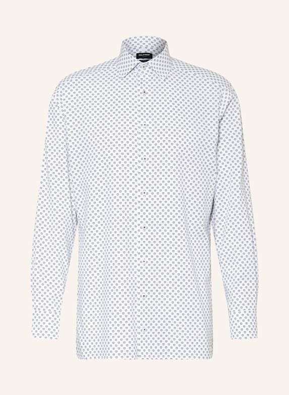 OLYMP Hemd Luxor modern fit WEISS/ DUNKELBLAU