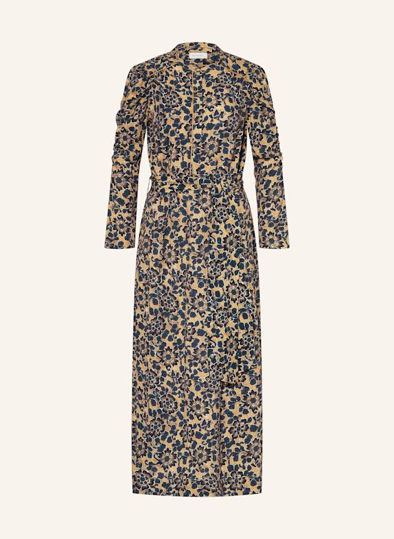 dea kudibal Dress YANNA LIGHT BROWN/ DARK BLUE/ BLACK