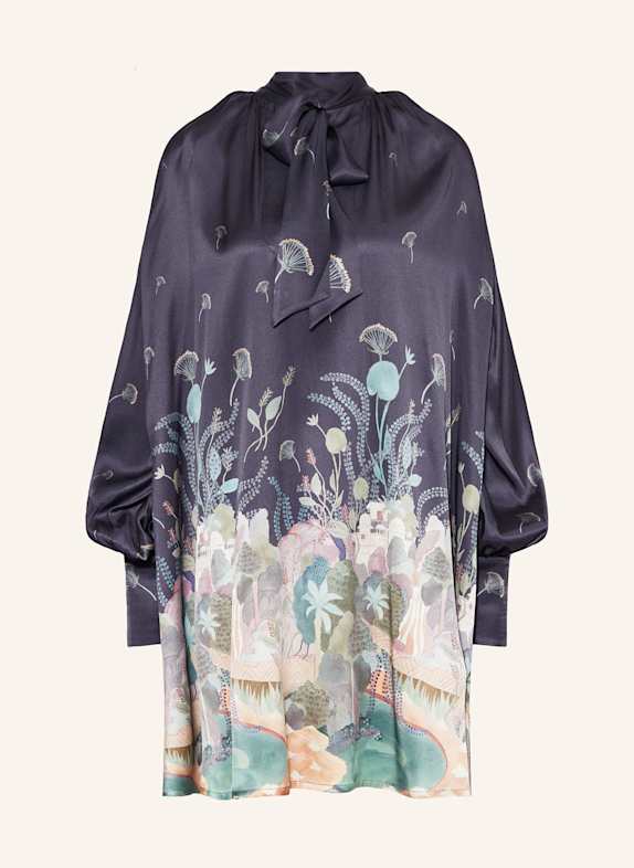 dea kudibal WIEBEKE satin slip dress PURPLE/ MINT/ ROSE