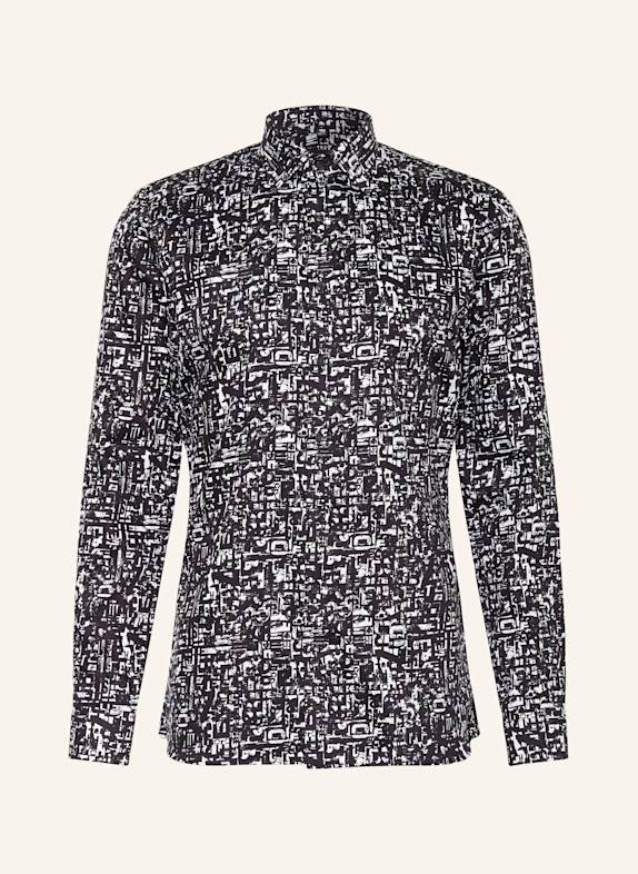 OLYMP Hemd No. Six super slim SCHWARZ/ WEISS