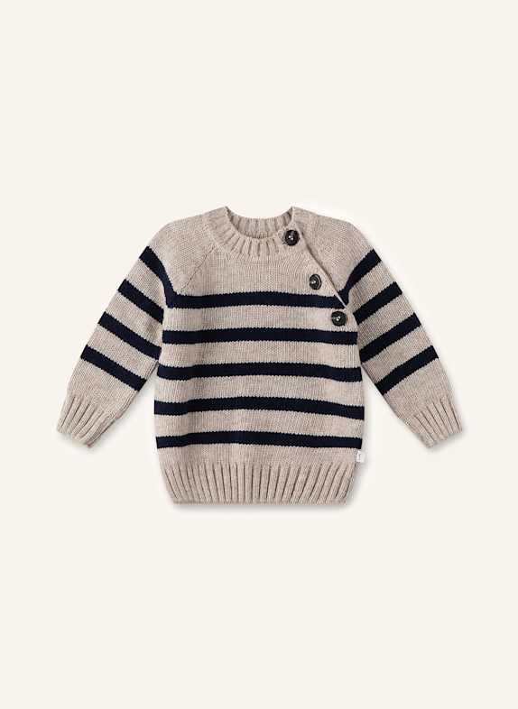 Sanetta PURE Pullover ECRU/ DUNKELBLAU