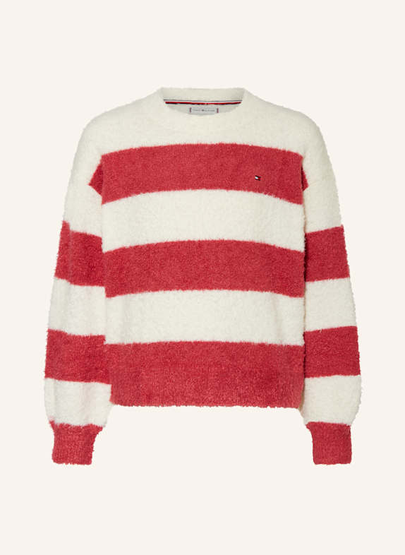 TOMMY HILFIGER Pullover WEISS/ PINK