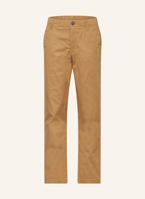 TOMMY HILFIGER Chinosy CAMELOWY