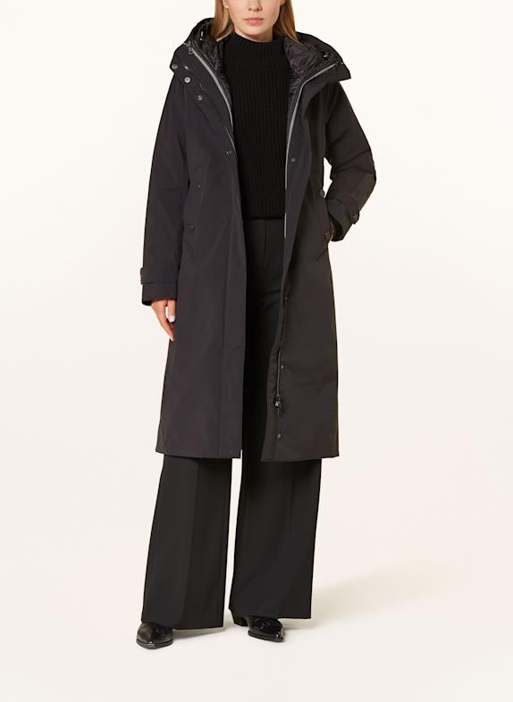 CREENSTONE 2-in-1-Regenmantel ENITE SCHWARZ